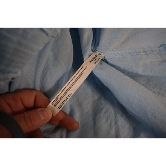 Free People Revolve Angele Minidress Small Light Blue Flowy Fairy Gauzy Tie - Picture 5 of 5